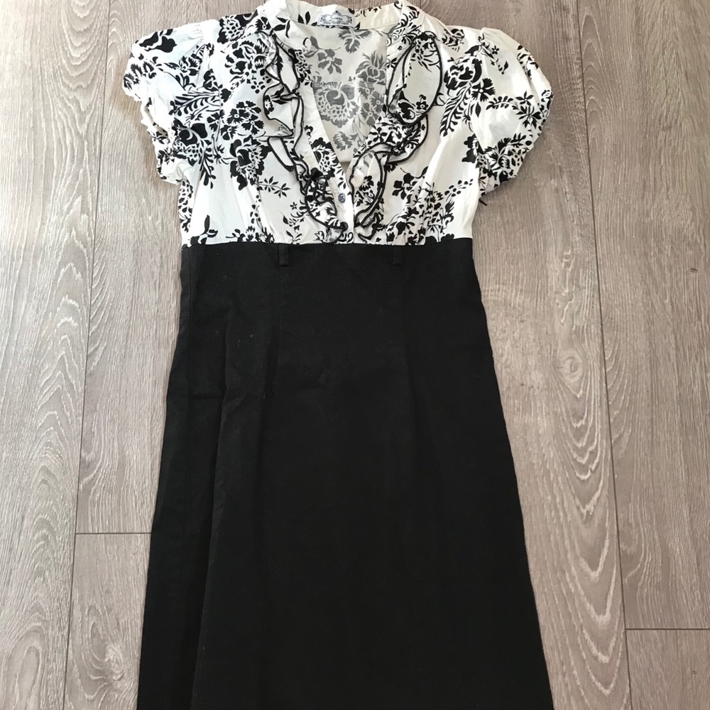 Black and white dress